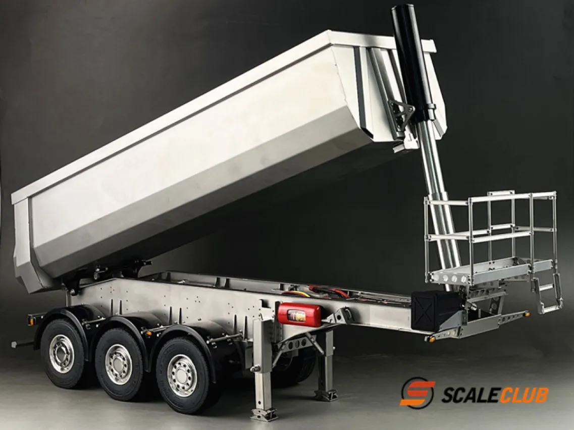 Scaleclub 1 14 Hydraulic 3 Axle Dump Gooseneck Trailer For Sale