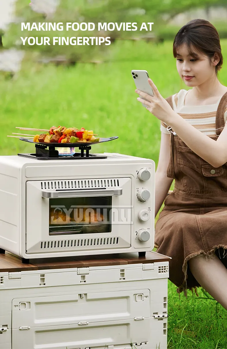 Portable Baking Oven Gas Burner Outdoor Camping Cooking Machine