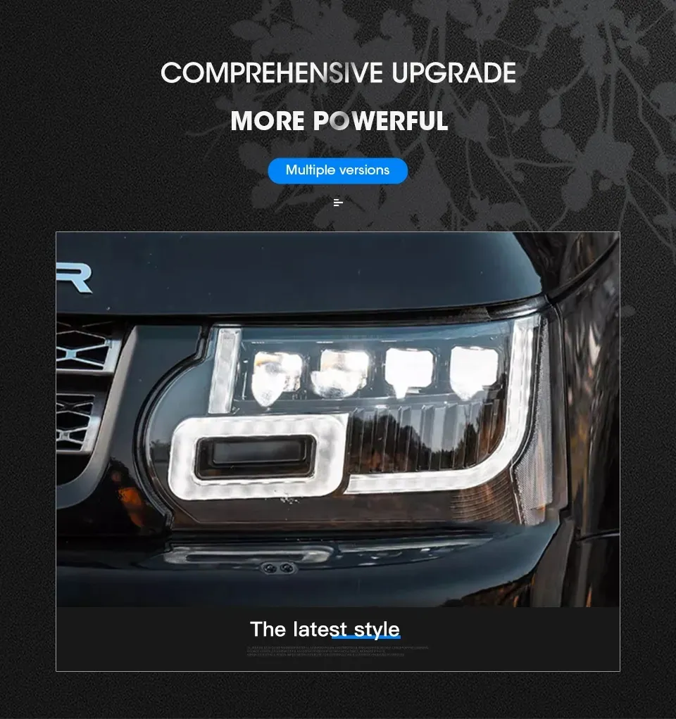 Range Rover Headlight Controls Executive LED Car Headlights For Range Rover Sport 2010 2013 DRL Turn ...