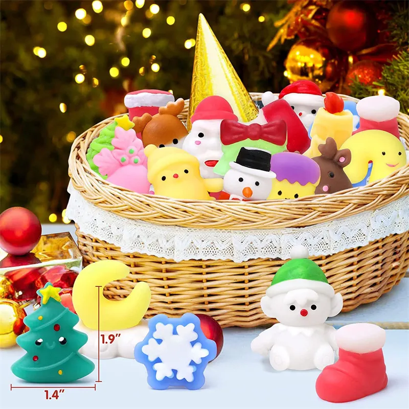 Kawaii Christmas Mochi Squishy Mochi Toys Santa And Snowman Design, Anti  Stress Party Favors And Gift Mousse From Esw_house, $0.53