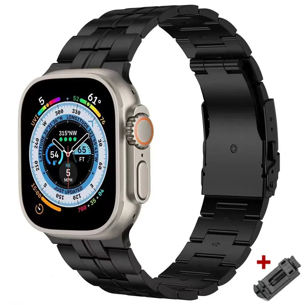 Bracelet De Luxe En Titane Pour Apple Watch, Pour Hommes, Ultra