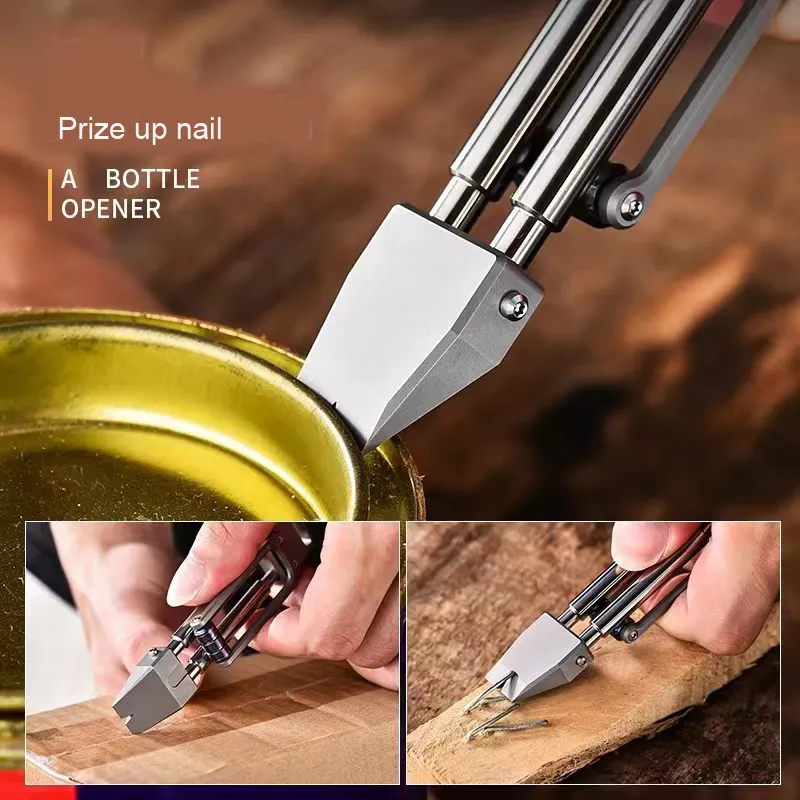 Ouvre-Bouteille Multifonction Titane EDC - Outil Camping Levier