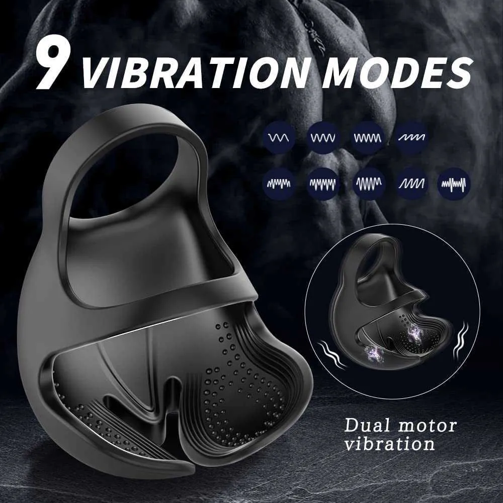 1pc Vibrating Cock Ring, Silicone Stretchy Stronger Erection Penis Ring Sex  Toy for Men, 10 Vibration Modes Perineum & Testicles Stimulation Cock Rings  Men Vibrator, Adult Toys for Men Couples