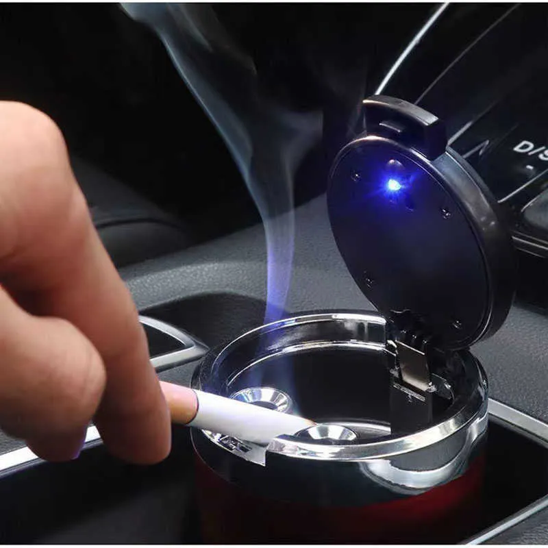 Posacenere Per Auto Con Luce A Led, Facile Da Pulire, Luce Blu Staccabile Per  Auto, Posacenere Senza Fumo Per Auto