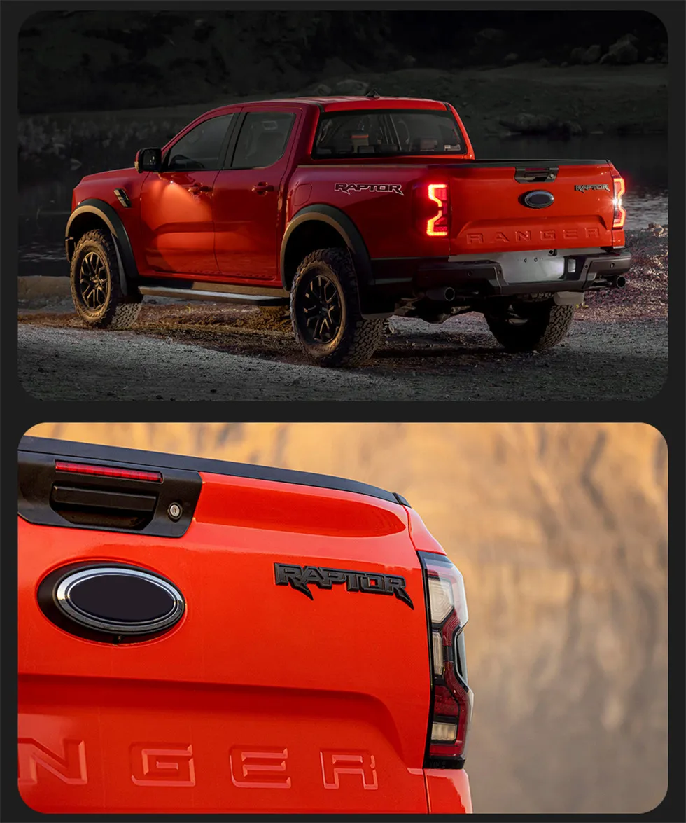 Car Styling LED Taillights For Ranger Raptor 2025 Rear Lamp With Turn ...