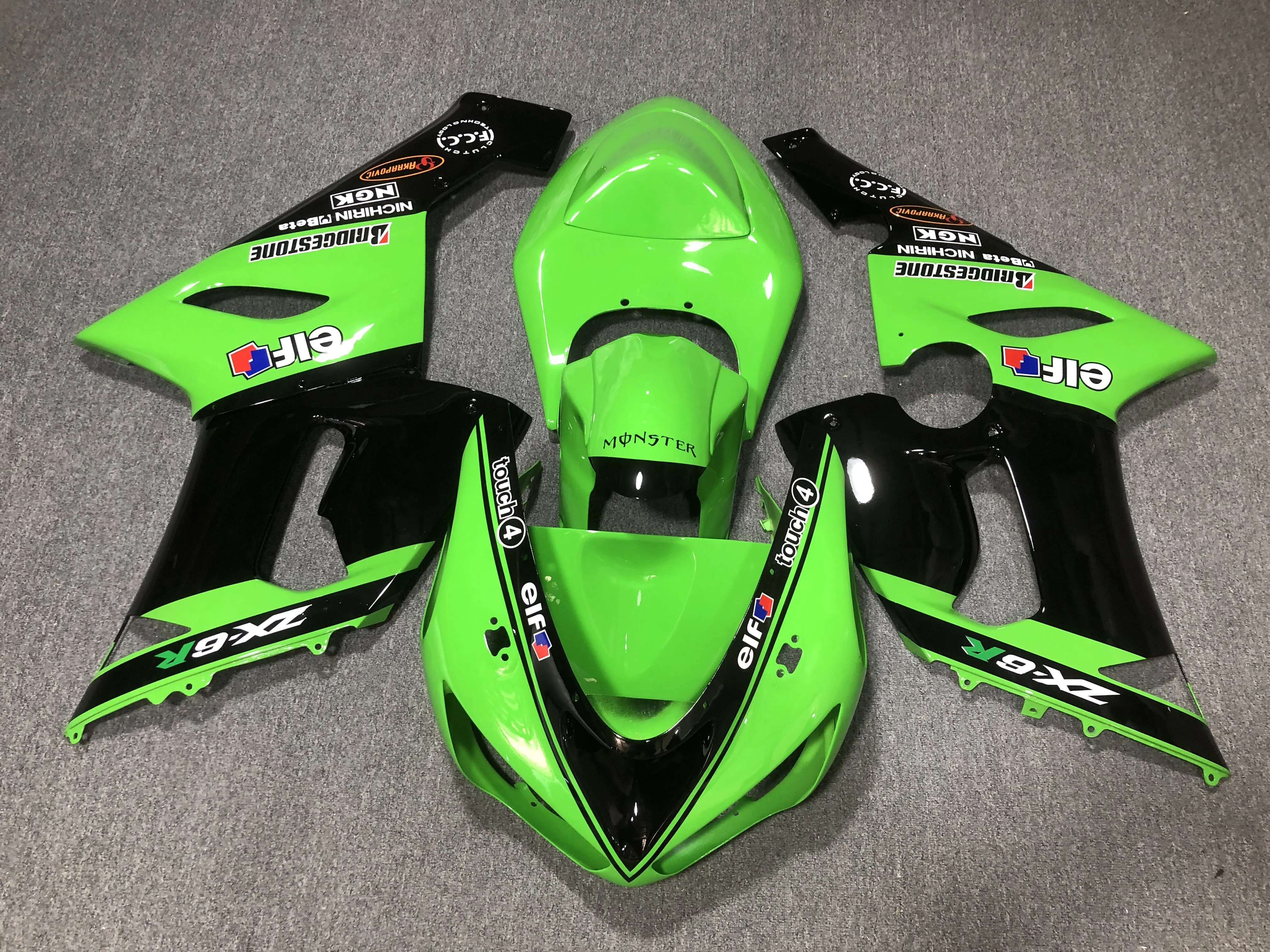 Motocycle Fairings Set For Kawasaki Ninja ZX6R 636 05 From