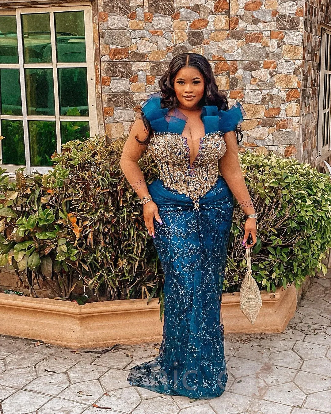 Arabic Ebi Sheath Lace Prom Dress with Beaded Crystals, Scoop Neckline,  Zipper Back, 3/4 Sleeves, Sweep Train from Dhgate Prom Dresses - price  307.99