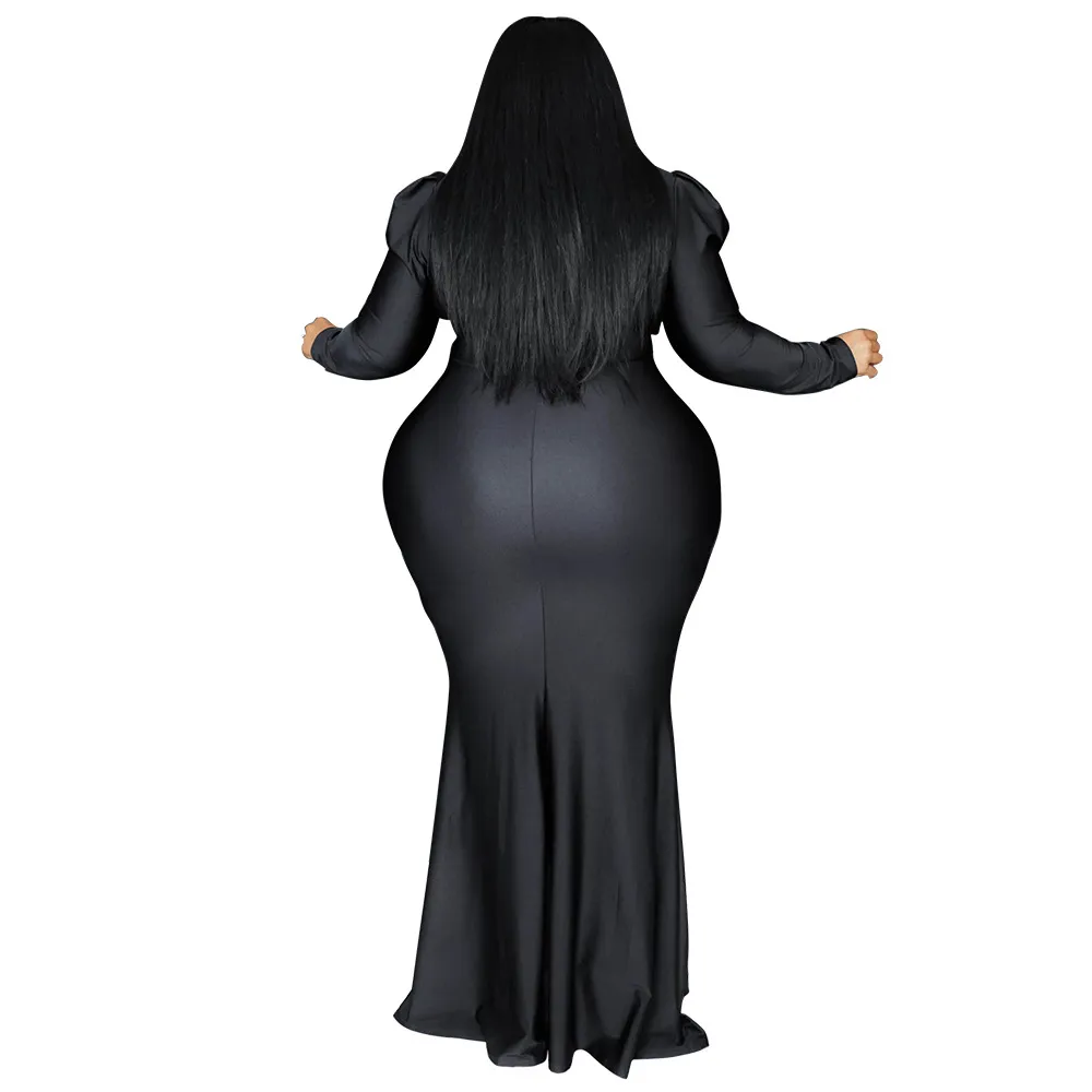 Womens Plus Size Bodycon Maxi Dress Long Sleeve... From Luote, $37.99 |  DHgate.Com