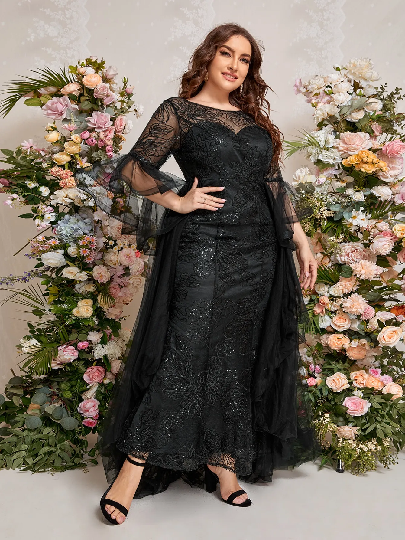 Mermaid dress plus shop size