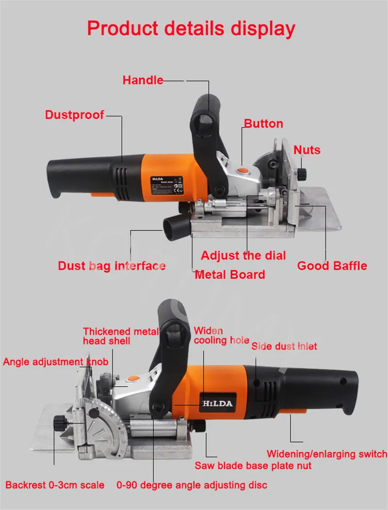 Hilda 760w 2024 biscuit jointer