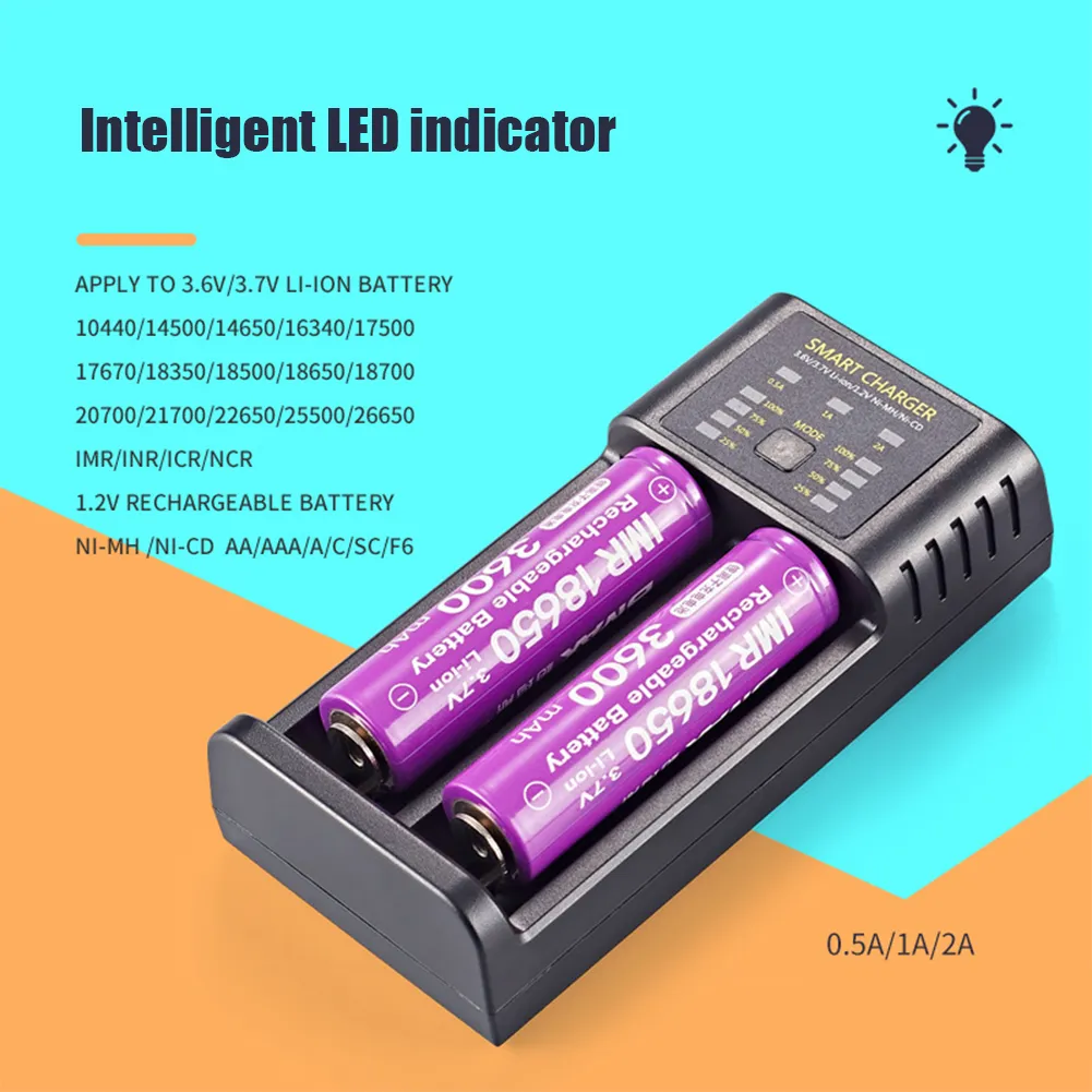 Chargeur Intelligent Solts pour Pile au Lithium 32650 26650