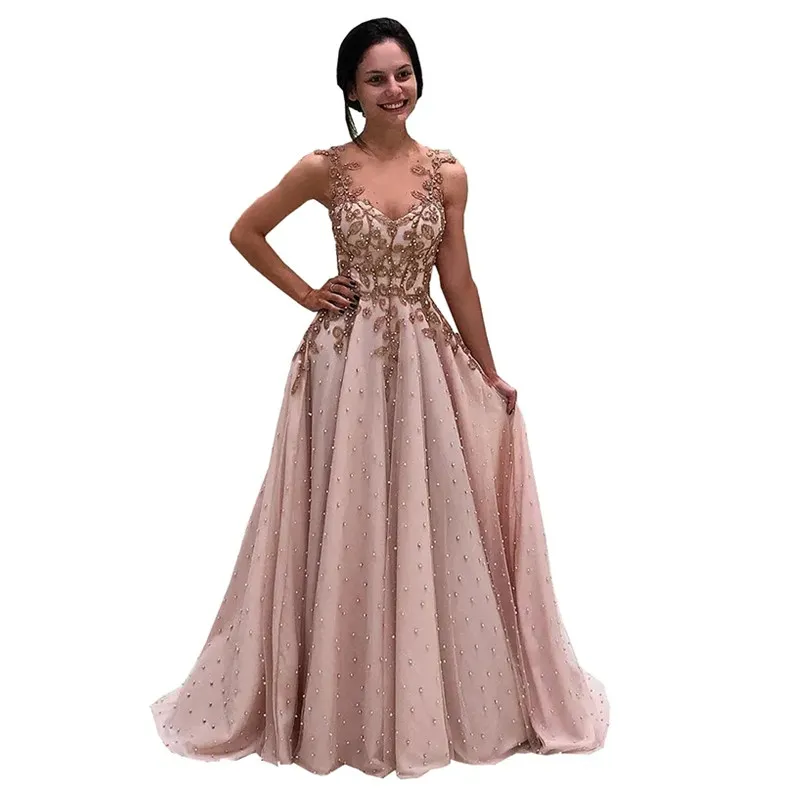 Jewel See-throughEvening Dress Jewel See-throughEvening Dress