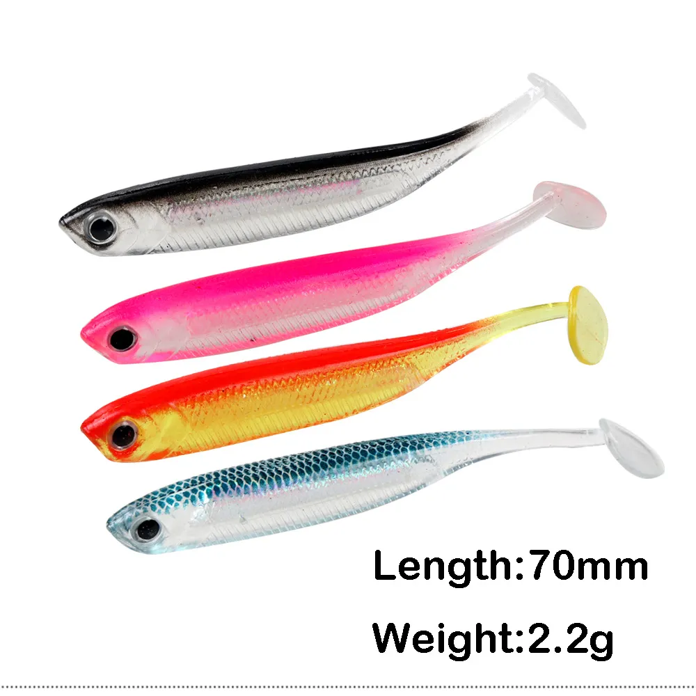 5 Pack Rainbow Soft Bait Fishing Spinner Flathead Catfish Bait With T Tail  And Sequin Swing For Bass Saltwater And Freshwater Fishing Lures From  Yala_products, $7.3