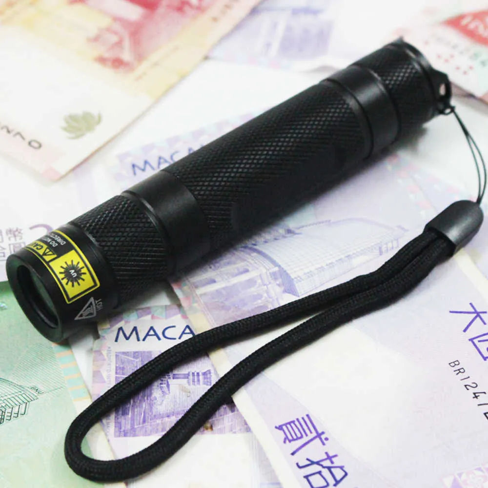 10w usb rechargeable led uv flashlight 365nm (Pro) 6061 aluminum body DARKBEAM UV Flashlight 395nm Blacklight