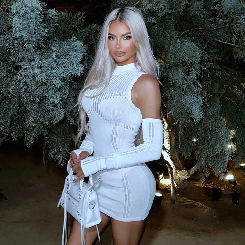 edgy bodycon dress Edgy Stunner Faux Leather Mini Dress main image 0