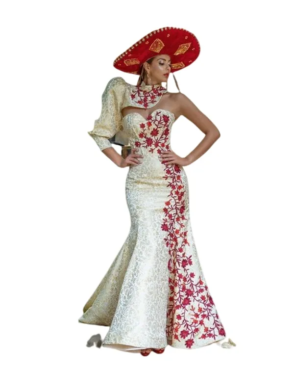 Mermaid Prom Dress with Sleeve Jacket Mexican Girl Champagne Lace Embroidery Evening Gown from Dhgate Prom Dresses - price 190.96 Mermaid Prom Dress with Sleeve Jacket Mexican Girl Champagne Lace Embroidery Evening Gown from Dhgate Prom Dresses - price 190.96
