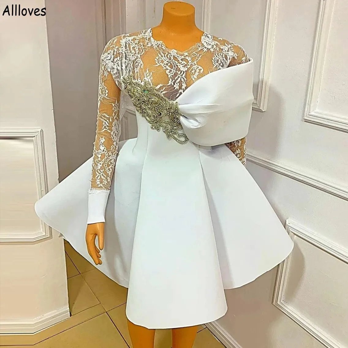 bonded lace dress BONDED CORDED LACE main image 1