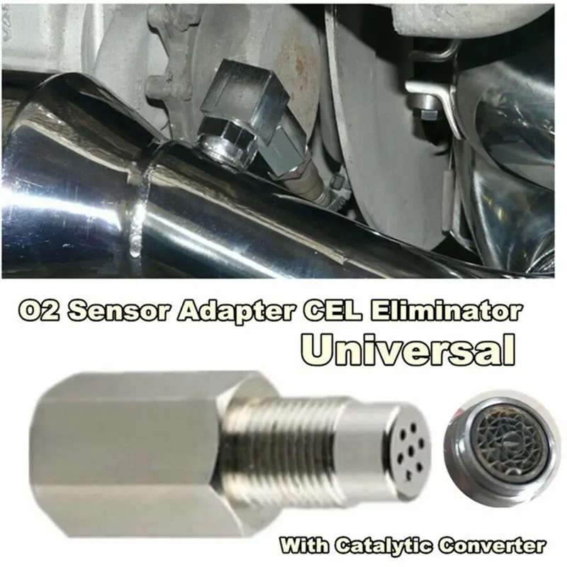 Universal Auto Mini Katalysator Konverter O2 Sauerstoff Sensor Lambda  Extender Spacer Edelstahl 304 M18X1,5 Mit E3 Von 17,85 €