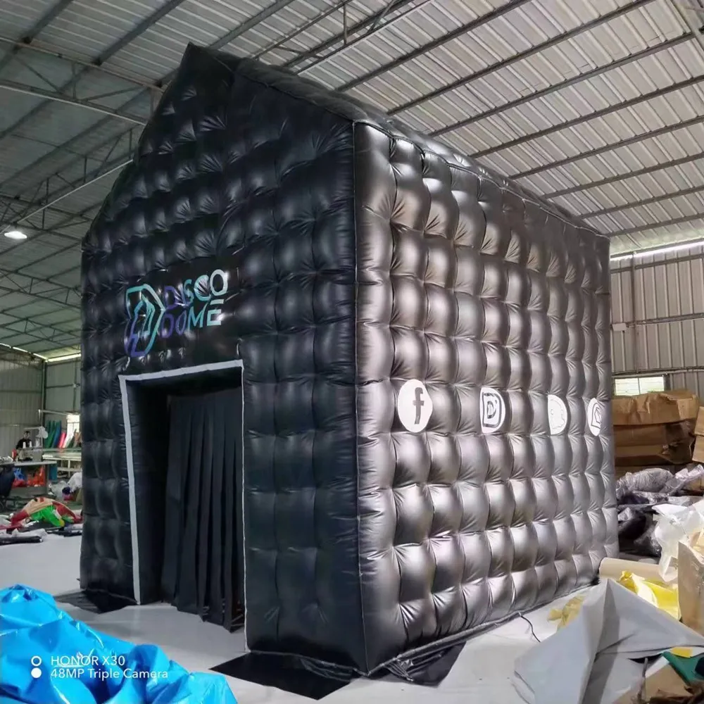 DHgate.com:Fireproof Inflatable Cube Tent - Customizable Party Smoke ...