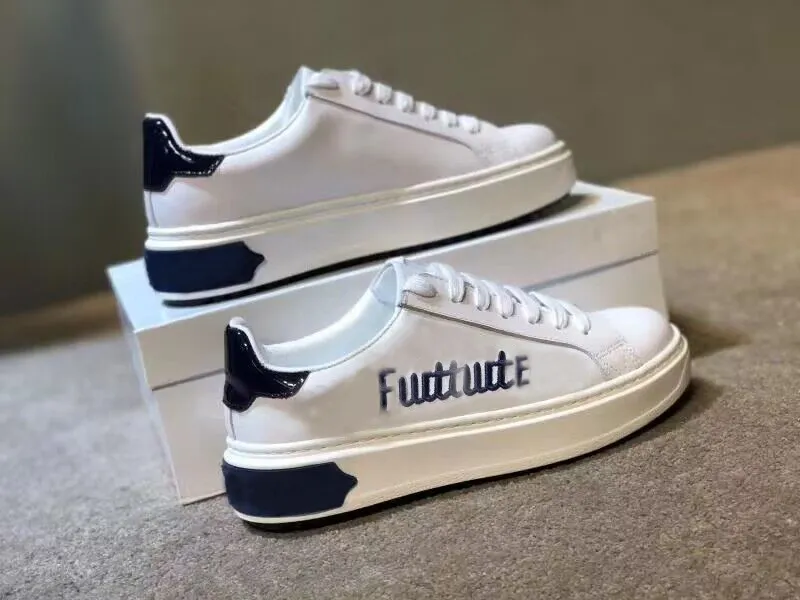 White Casual Shoes Women Travel 100 Leather Lace Up Sneaker