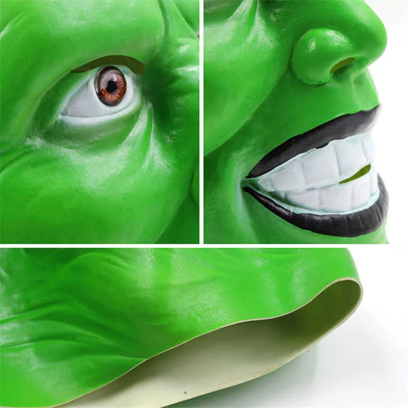 Halloween Jim Carrey la máscara máscara verde Cosplay película