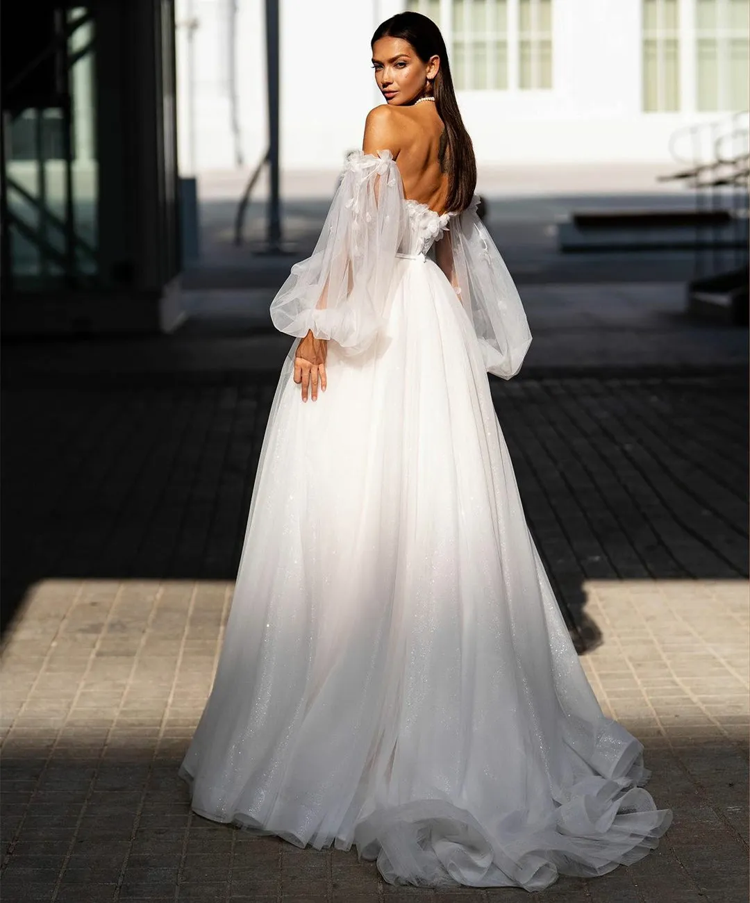ivory strapless prom dress US2 / Picture Color main image 1