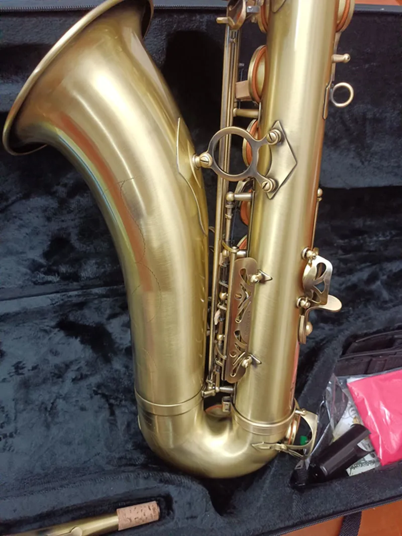 Vintage Bronzed T 992 Bb Saxophone Tenor Weltklang With Neck And