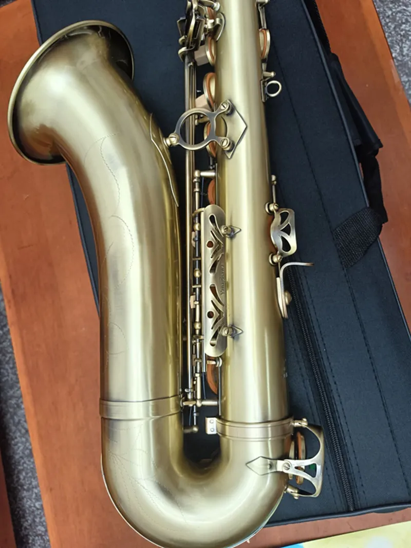 Vintage Bronzed T 992 Bb Saxophone Tenor Weltklang With Neck And