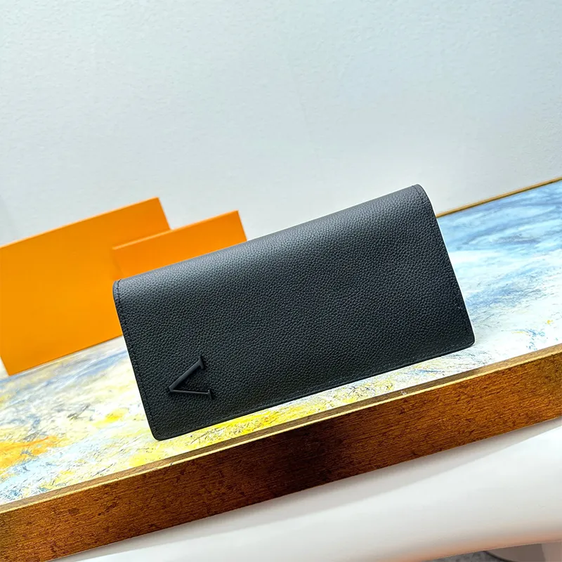 Classic pocket Long wallet Holder Solid color luxury bags Designer wallet women designer card designer purses with box