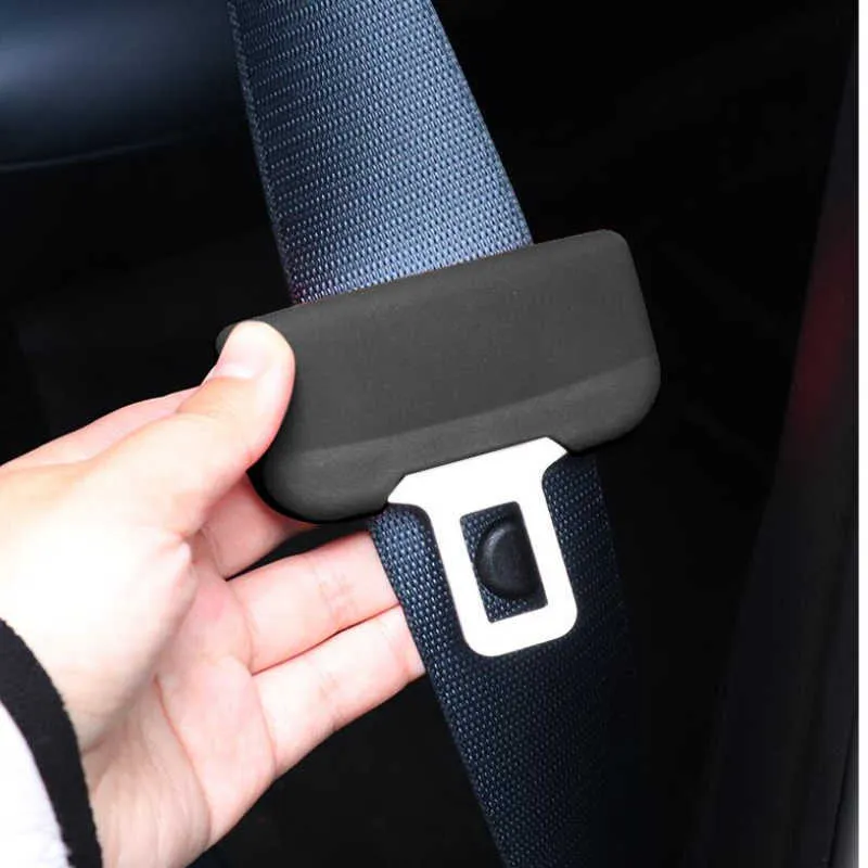 Ceinture de sécurité de voiture boucle clip silicone anti-rayures