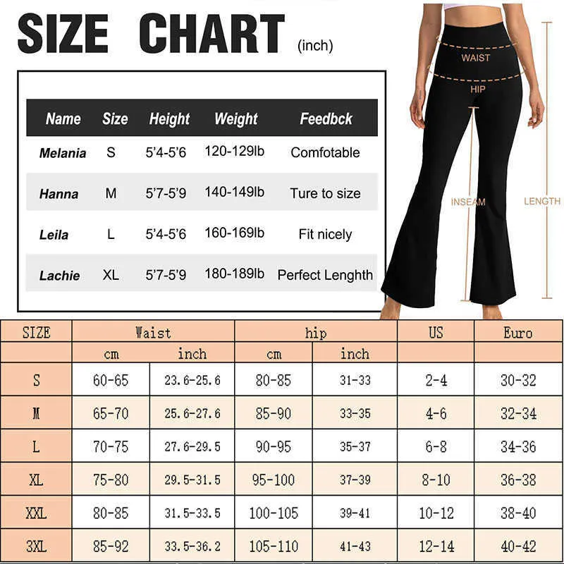 Aiithuug Bell Bottoms Yoga Pants Bootcut Leggings Gym Pant Peach Butt  Lifting Legging Flare Streamlined Body