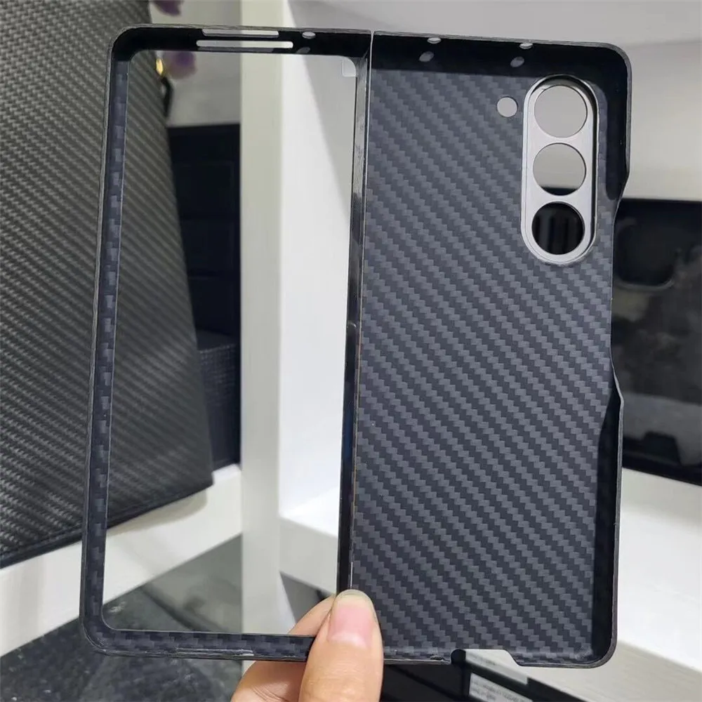 Подлинное Углеродное Волокно Арамид Корпус Для Samsung Galaxy Z Fold5  Металлический Кольцевой Кольцо Задняя Крышка От Kwell1943, 3 553 руб. |  DHgate
