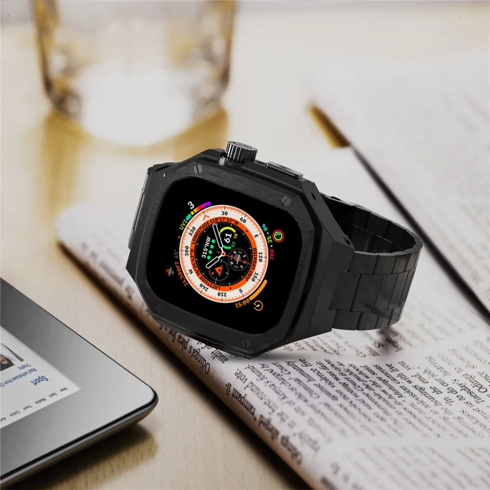 Metal Case & Band Kit For 49mm Smartwatch Stainless From
