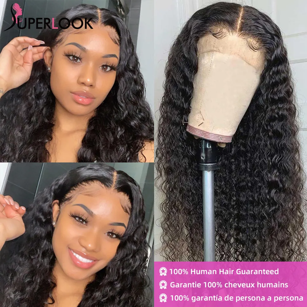 Preplucked HD Water Lace Wig Curly Lace Frontal, Deep Wave, Glueless, Ready To Wear From