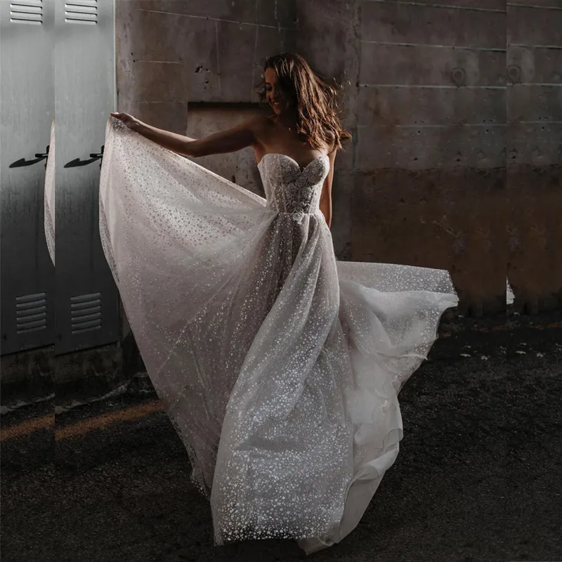 Sexy Illusion Bodice Corset Wedding Dress with Lace Sequins, Bling  Sweetheart Shine Bridal Gown for Bride from Dhgate A-Line Wedding Dresses -  price 95.48