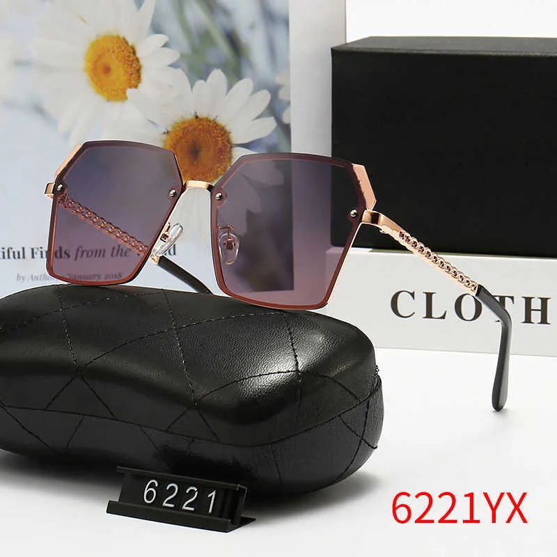 2023 Designer Polarized Sunglasses for Women Frameless Driving Glasses Fashionable 6221 Style 1