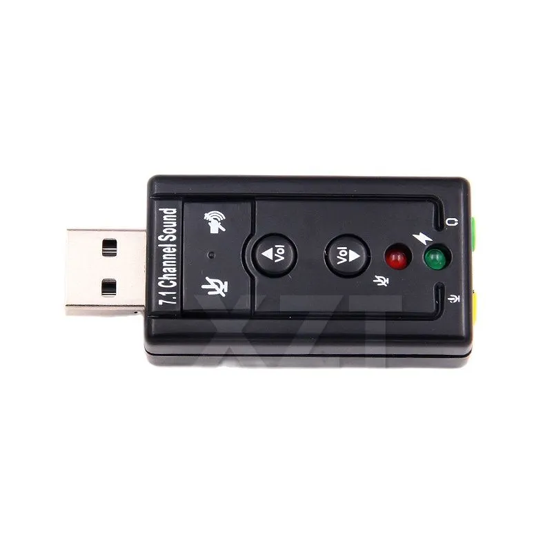 External USB AUDIO SOUND CARD ADAPTER VIRTUAL 7.1 ch USB 2.0 Mic Speaker Audio Headset Microphone 3.5mm Jack Converter