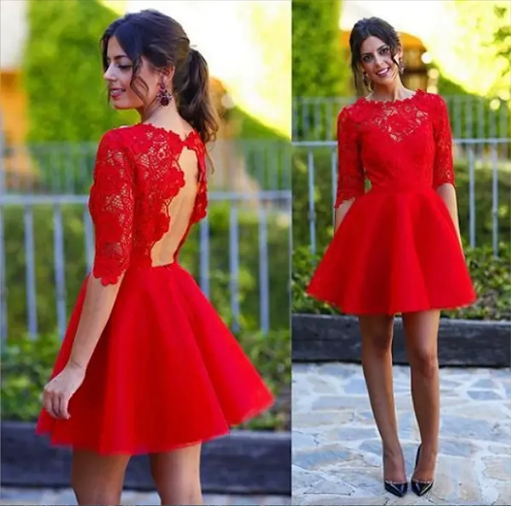 Sexy short red dress best sale