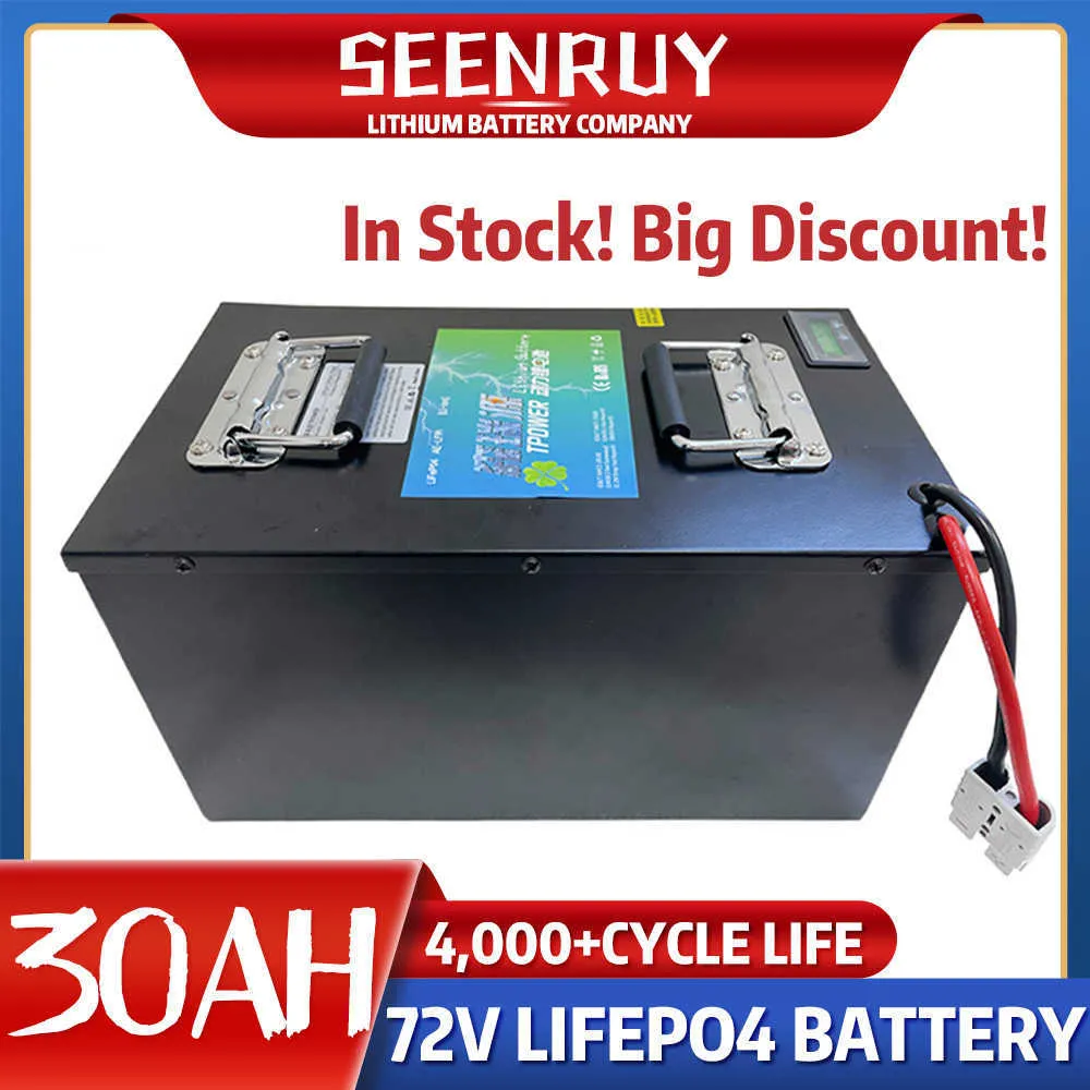 Lithium 72V 30AH LIFEPO4 Batteriepack Tiefenzyklus Mit BMS 24S Für