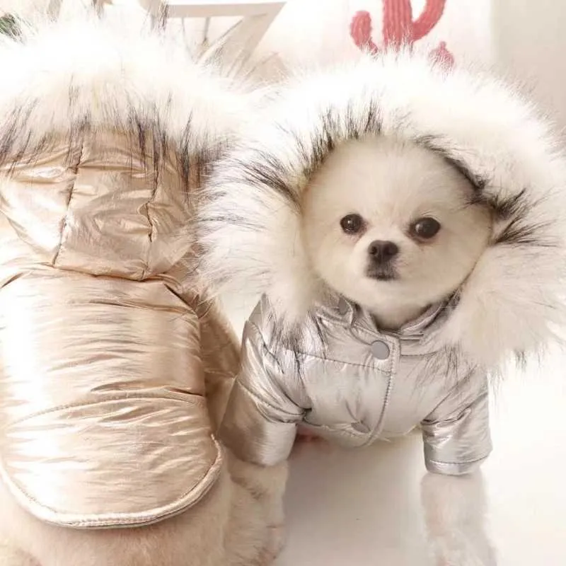 Waterproof Winter Dog Coat Rare Rabbit Jackets For Cats Yorkies