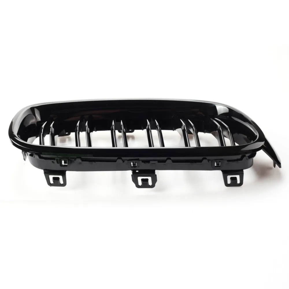 2 PCS Gloss Black Front Kidney Grille Car Grill For BMW 3 Series
