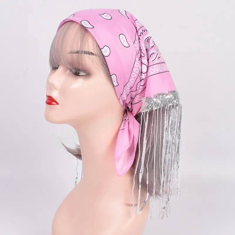 Bandana Bling Head Wraps BLING BAND BANDANA CLASSIC PUR