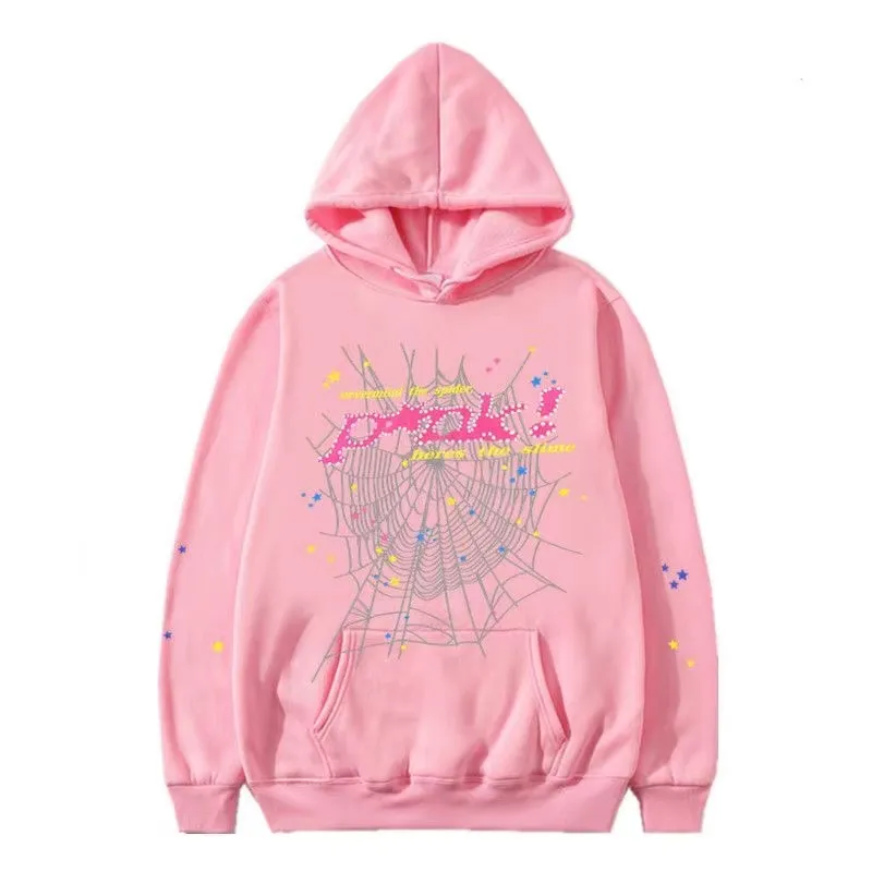 Mens pink designer hoodie hot sale