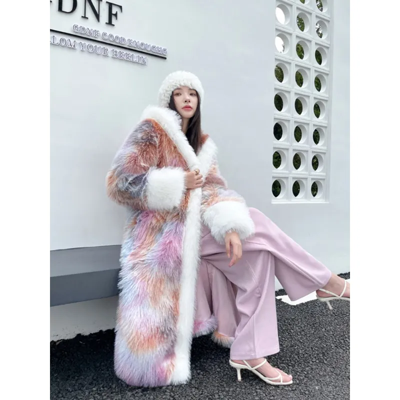 バンディー ザ ピンクモノグラム柄 フェイクファー ジャケット 茶 M vandy the pink モノグラム フェイクファージャケット Lサイズ