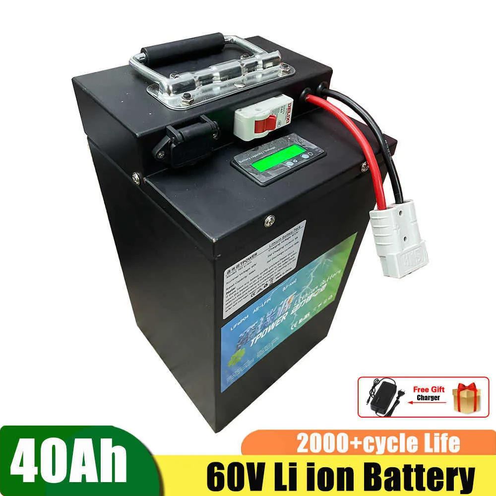60V Lithium Ion Battery 60V 40Ah Li Ion With BMS For 3500S 3000W E