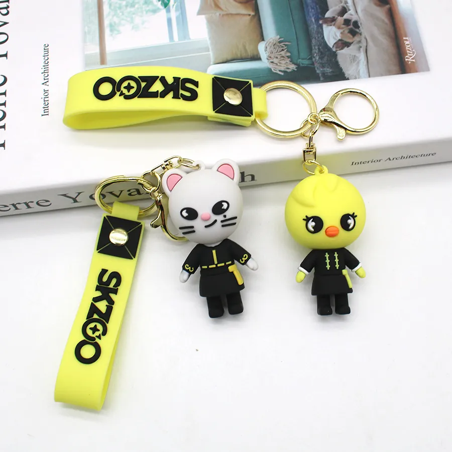 SKZOO Leeknew Hyunjin Cartoon Doll 3d Keychain Wandering