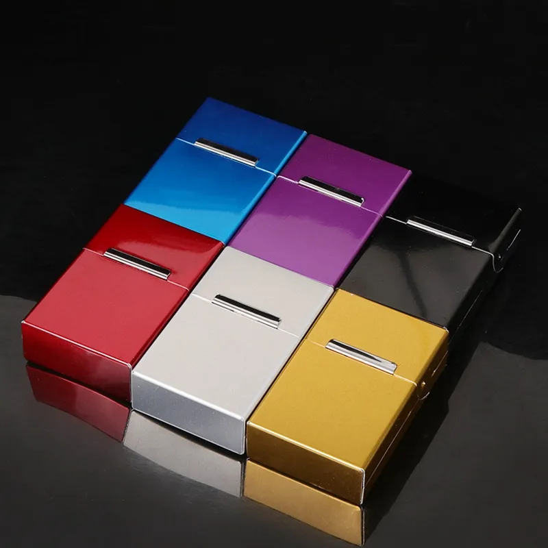 sealed cigarette case Colorful Aluminum Alloy Cigarette Case with Magnetic Flip Cover and  Moistureproof Seal from Dhgate Cigarette Cases