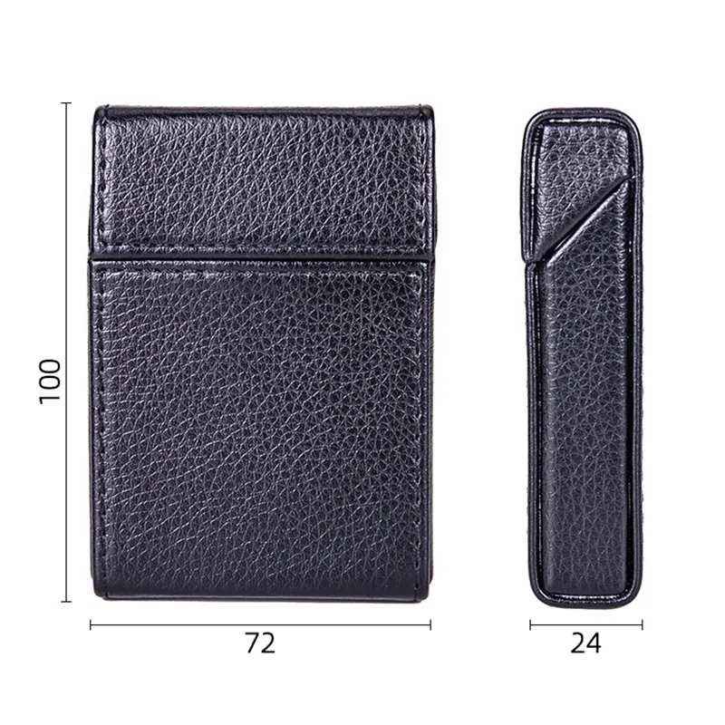 old leather cigarette cases Vintage Leather Cigarette Case Portable Flip Top... From Smokvapes, $2.51