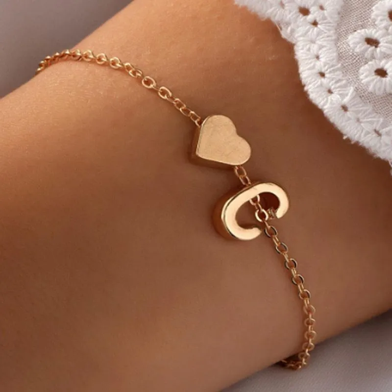 Pulsera personalizada con letras de nombre para mujeres y niñas, pulseras  personalizadas con nombre inicial para mamá, novia, hija