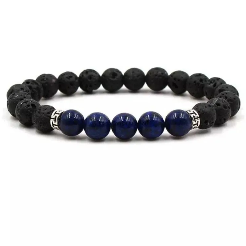 Beaded Chakra Lava Rock Bracelets For Men And Women ... From ...